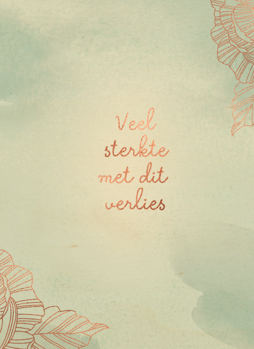 Houten Kaart Condoleance Kaarten | Hallmark | Houten Kaart Hallmark | Condoleance Kaarten | Condoleance Kaart Blauw Met Koper Bloemen