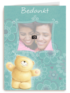 fotokaart forever friends bedankt bedankt