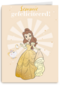 disney prinses kaart verjaardag gefeliciteerd belle
