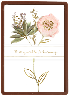 Condoleance oprechte deelneming bloem