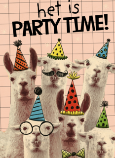 het is weer partytime met deze lamas