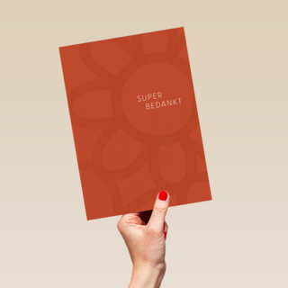 Bloem superbedankt rood