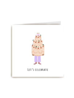 Verjaardags taart let's celebrate