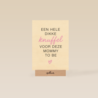 moederdag kaart een hele dikke knuffel voor deze mommy to be