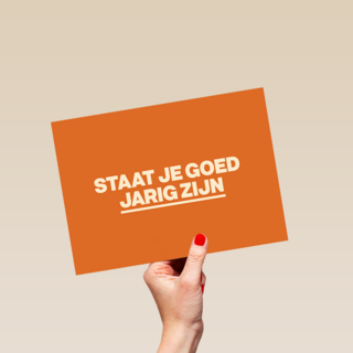 Verjaardagskaart man vrouw Staat je goed jarig zijn