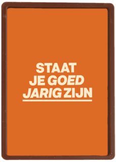 Verjaardagskaart man vrouw Staat je goed jarig zijn