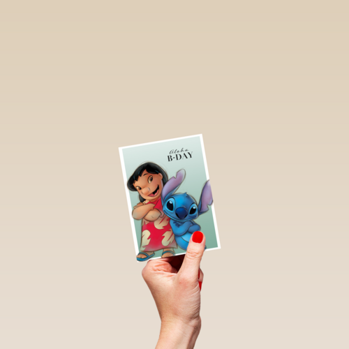 Lilo and Stitch verjaardagskaart aloha birthday