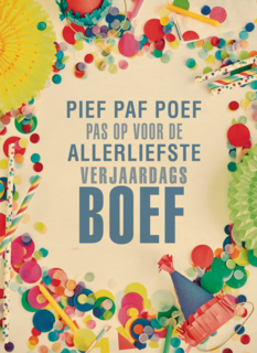 pief paf poef voor de allerliefste kaart