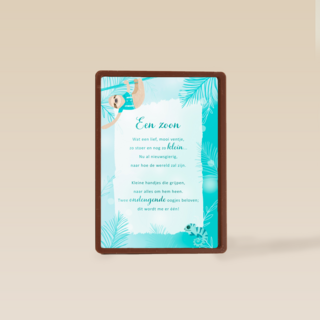 Babykaart zoon More than words