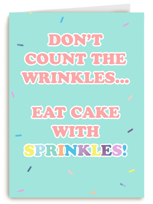 Verjaardagskaart Hallmark | Verjaardagskaart Vrouw Grappig Dont Count The Wrinkles