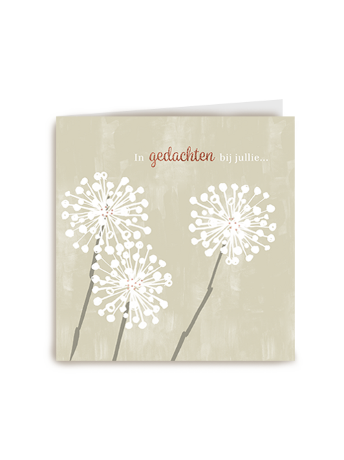Kaart Hallmark | Condoleance Kaarten Herinnering | Condoleance In Gedachten Bij Jullie