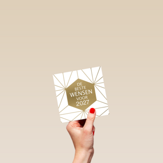 Nieuwjaar 2027 goud grafisch