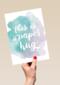 watercolor this is a paper hug