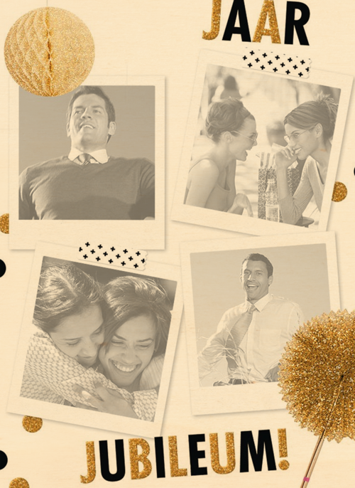 Houten Kaart Jubileum | Houten Kaart Hallmark | Jubileum | X Jaar Jubileum Fotokaart
