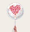 Ballon Turnowsky Bloemen Hartjes Rood