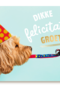 hond met feesthoedje dikke felicitatiegroet kaart