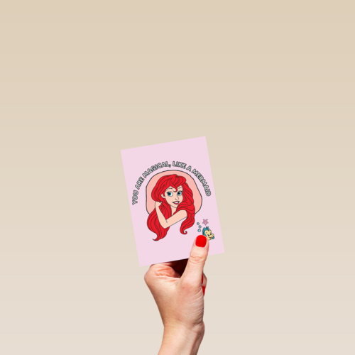 disney prinses kaart you are magical like a mermaid ariel