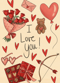 liefdekaart i love you matia studio