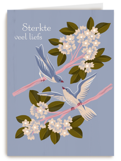 Sterkte Veel Liefs Vogels Op Tak