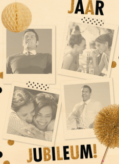x jaar jubileum fotokaart