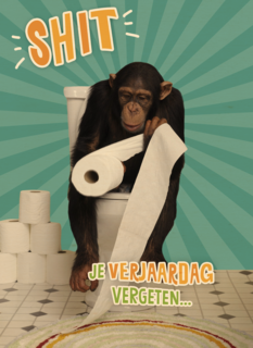 shit je verjaardag vergeten