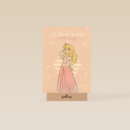 prinses kaart jij bent jarig veel liefs doornroosje