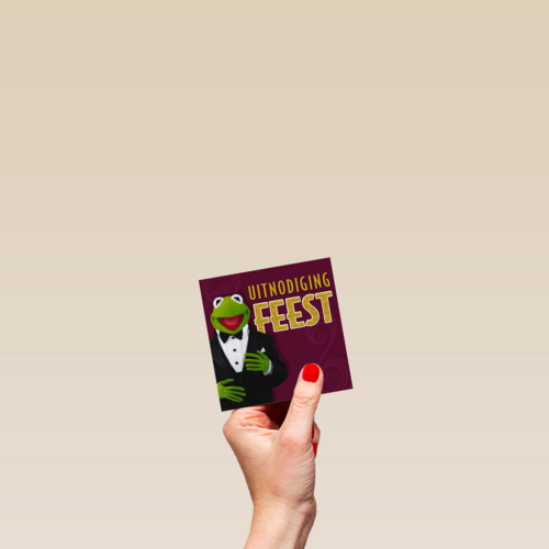 kermit uitnodiging feest