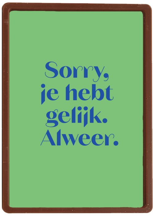 Kaart | Hallmark | Sorry | Andc Sorry Je Hebt Gelijk