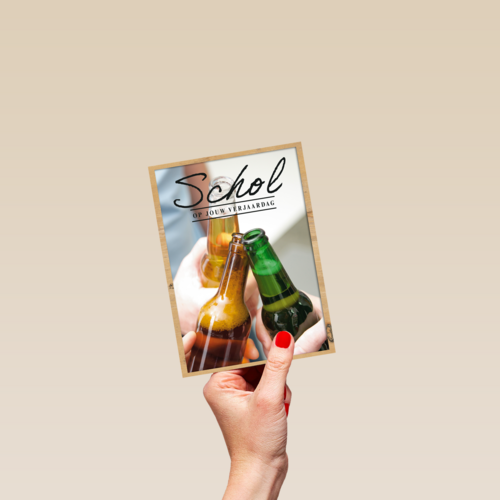 schol op jouw verjaardag met 3 bier