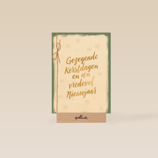 Kerstkaart religieus gezegende kerstdagen