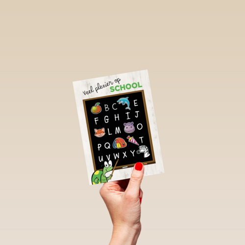 back to school schoolbord plezier op school