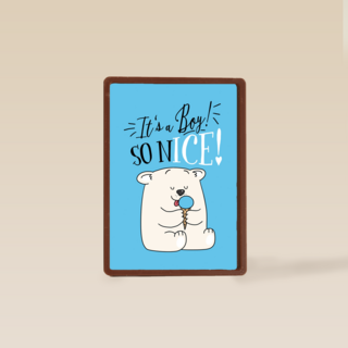 babykaart jongen it is a boy so nice