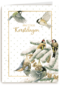 Kerstkaart klassiek Marjolein Bastin Kerst putter en koolmees