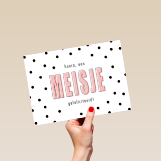 geboorte dochter hoera een meisje gefeliciteerd