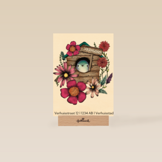 verhuisbericht vogelhuis