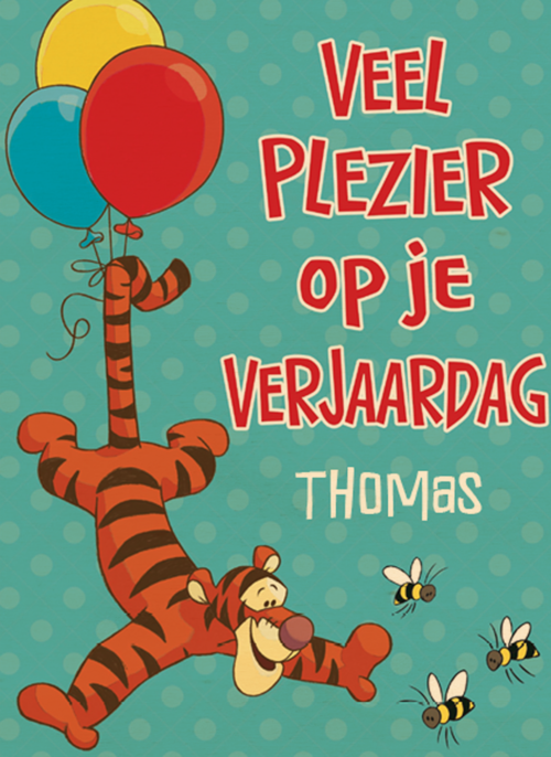 winnie the pooh veel plezier op je verjaardag