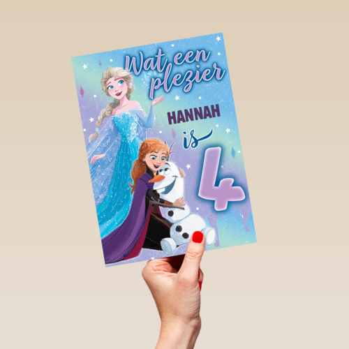 Frozen kaart 4 jaar
