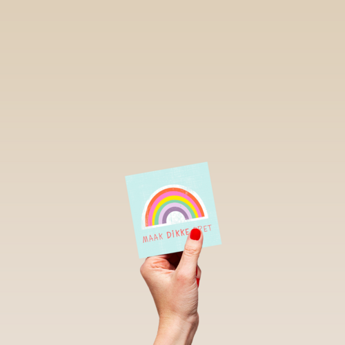 maak dikke pret regenboog