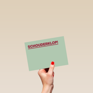 goed gedaan kaart andc schouderklopje