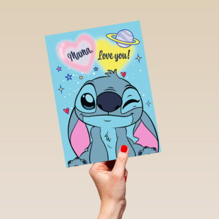 Stitch Mama Love You Wink