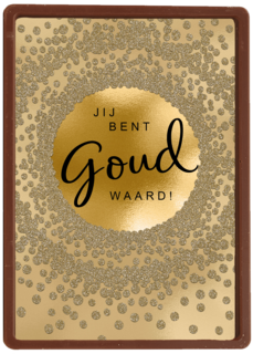 Moederdag kaart stijlvol jij bent goud waard