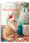 kerstkaart fijne feestdagen feest