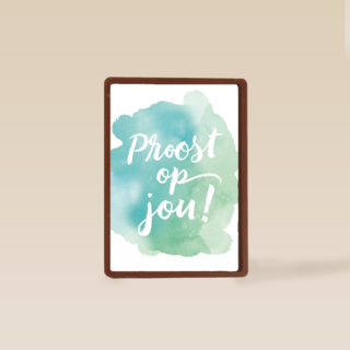 watercolor proost op jou