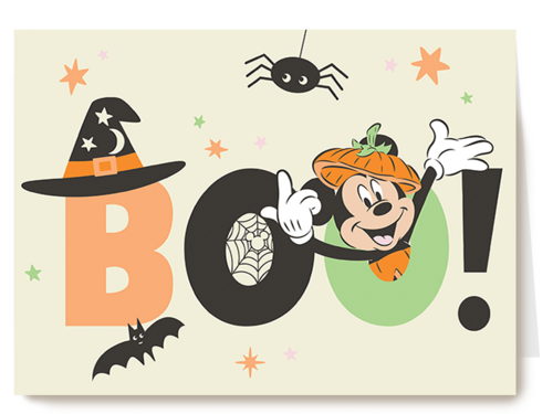 Kaart Hallmark | Halloween | Mickey Mouse Boo