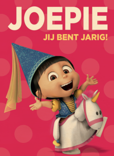 minions joepie jij bent jarig agnes