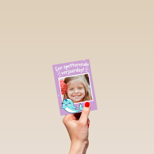 een spetterende narwal verjaardag voor jou