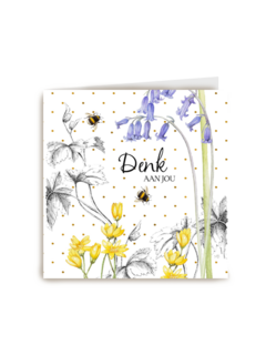 Kaart flowers by Marjolein Bastin Denk aan jou