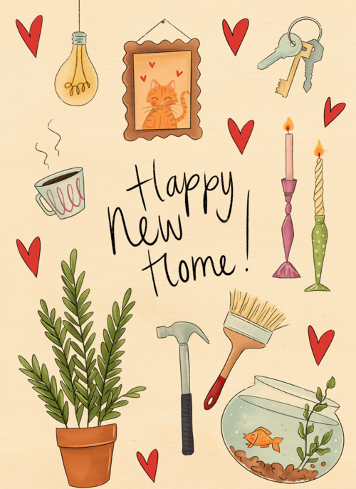 Houten Kaart Felicitatie Nieuwe Woning Samenwonen | Houten Kaart Hallmark | Felicitatie Nieuwe Woning Samenwonen | Felicitatiekaart Nieuwe