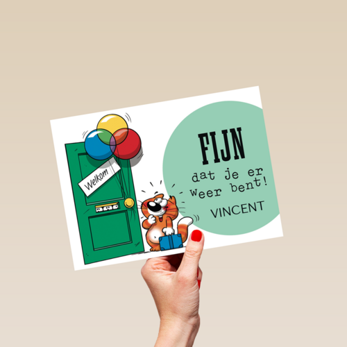 funny mail fijn dat je er weer bent welkom
