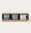 Koffietijd Mokken Set 3 Stuks